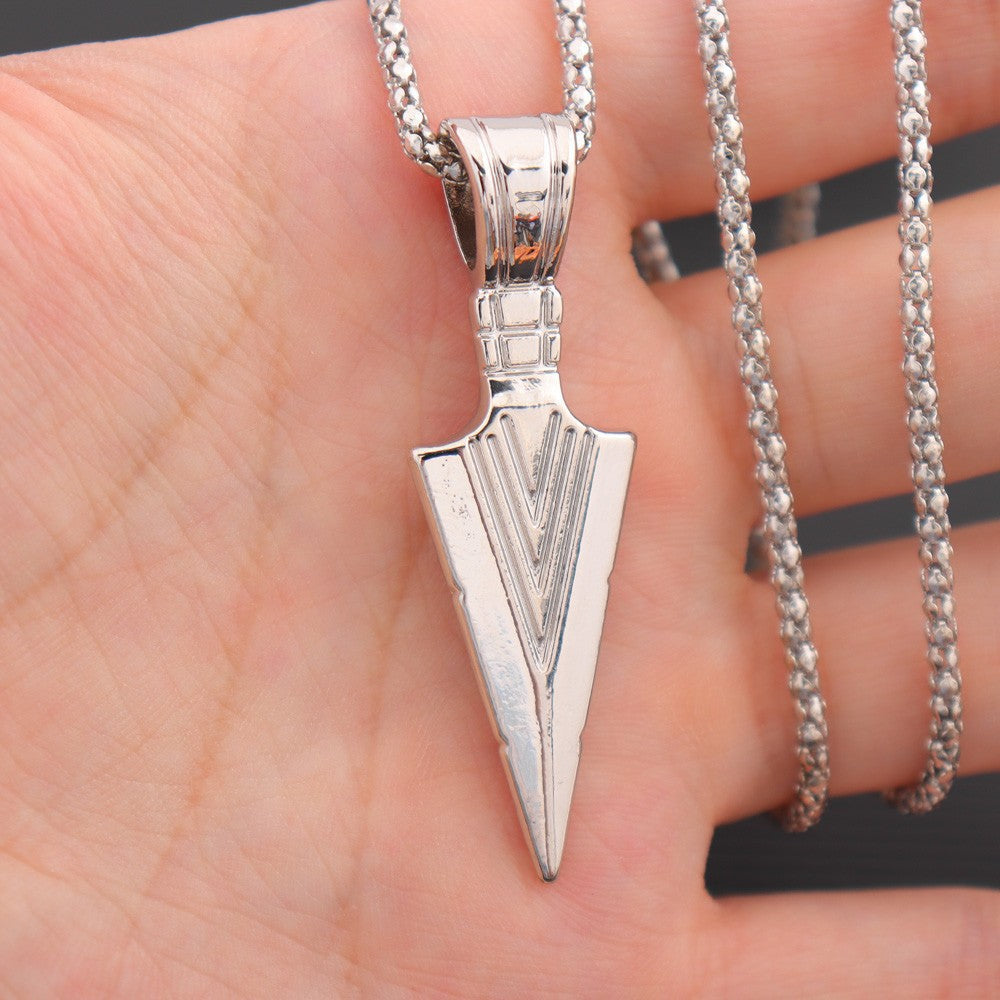 Wholesale Retro Lion Head Owl Thor Hammer Devil Eye Three One Knot Arrow Necklace